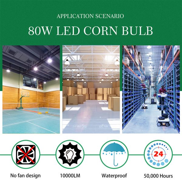 80W LED Corn Light