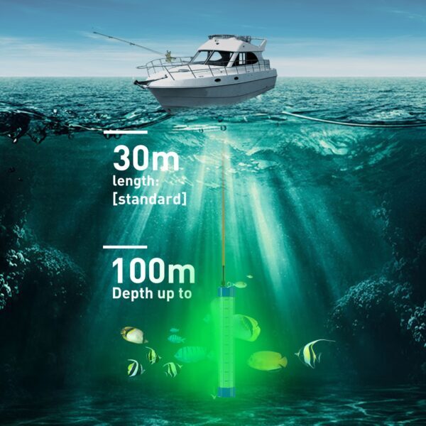  underwater green fishing light