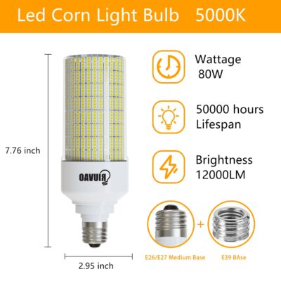 LED Corn light bulb 80W