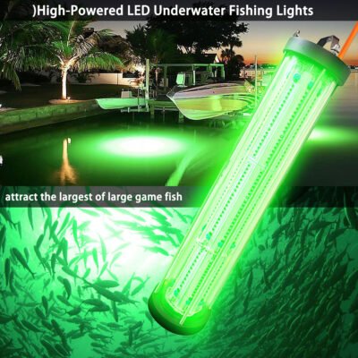 Long Time 4000W Green Underwater Fishing Net Light Boat Ocean Fishing